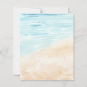 Papier Invitation Fête des mariées d'aventure Budget Beac (Dos)