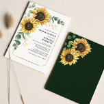 Papier Invitation Fête des mariées de tournesol floral Eu<br><div class="desc">Créez une carte d'invitation à la douche nuptiale fleurie de tournesol moderne avec ce modèle mignon avec un beau bouquet fleuri rustique avec une typographie simple et moderne. CONSEIL : Des cartes de suite mariage comme RSVP, des programmes de mariage, des bannières, des tapisseries, des étiquettes cadeaux, des affiches, et...</div>