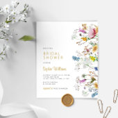 Papier Invitation Fleur sauvage Boho Budget