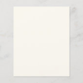 Papier Invitation Fleur sauvage de Boho moderne douche nu (Dos)