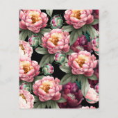 Papier Invitation Fleurie de Bourgogne pour 50e Anniversa (Dos)