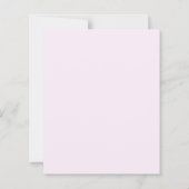 Papier Invitation fleurs de lavande rose pour anniversair (Dos)