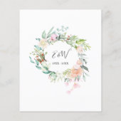 Papier Invitation Florale de Budget pour les 70 ans de Ma (Dos)