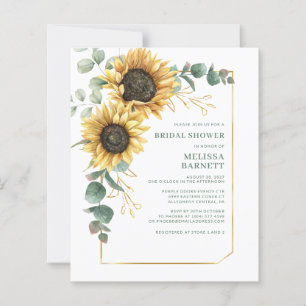 Papier Invitation Florale de Mariage avec Eucalyptus et T
