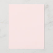 Papier Invitation florale rose pour le 50e anniversaire B (Dos)