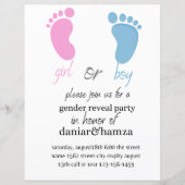 Papier invitation, garçon ou fille, invitation (Devant)
