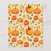 Papier Invitation Halloween PumpkinWreath BlackCat (Dos)