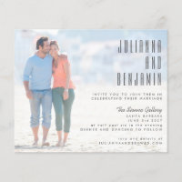 Invitation horizontal du Mariage de superposition