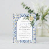 Papier Invitation Jack & Jill thème Capri italien (Debout devant)