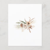 Papier Invitation Mariage de la Fête des mariées Boho Pam (Dos)