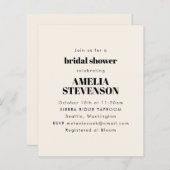 Papier Invitation mini-nuptiale basse budget (Devant / Derrière)