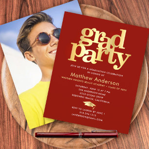 Papier Invitation minimaliste pour la fête de remise des