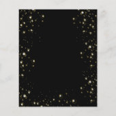 Papier Invitation noire pour une Bridal Shower au brunch  (Dos)