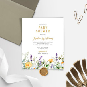 Papier Invitation pas chère pour Baby Shower sur le thème