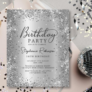 Papier Invitation pas chère pour un anniversaire de 16 an