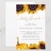 Papier Invitation pas chère pour une baby shower thème so (Devant / Derrière)