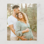 Papier Invitation photo de Baby Shower Budget Rainbow Ter (Dos)