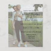 Papier invitation photo de mariage gay élégante et stylée (Devant)