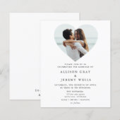 Papier Invitation photo mariage (Devant / Derrière)