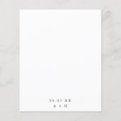 Papier Invitation photo mariage (Dos)