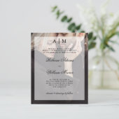 Papier Invitation photo Mariage moderne | Recouvrement bu (Debout devant)