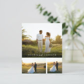 Papier Invitation photo minimaliste Budget Moderne (Debout devant)