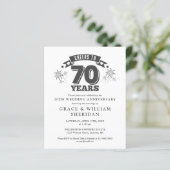 Papier Invitation photo pour le 70e anniversaire (Debout devant)