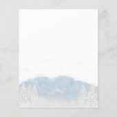 Papier Invitation pour Baby Shower avec budget de Noël po (Dos)