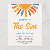 Papier Invitation pour Baby Shower « Budget Here Comes th (Devant)