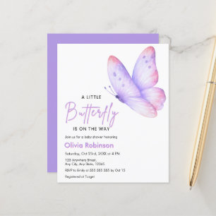 Papier Invitation pour Baby Shower Budget Un Petit Papill