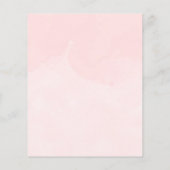 Papier Invitation pour Baby Shower Fille 'Bébé il fait fr (Dos)