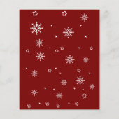 Papier Invitation pour bébé Père Noël minimaliste Budget (Dos)