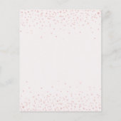 Papier invitation pour brunch de mariée marine et floral (Dos)