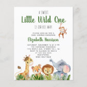 Papier Invitation pour la Baby Shower Fille ou Garçon Sau (Devant)