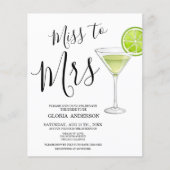 Papier Invitation pour la fête de fiançailles de Miss à M (Devant)