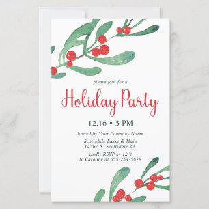 Papier Invitation pour la fête de Noël de la société Budg