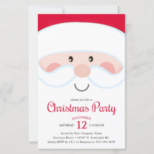 Papier Invitation pour la fête de Noël de la société Budg