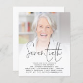 Papier Invitation pour la fête du 70e anniversaire de BUD (Devant / Derrière)