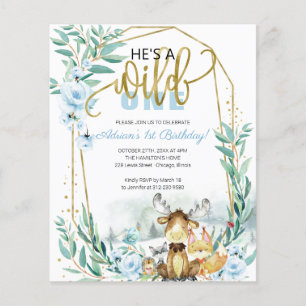 Papier Invitation pour le 1er anniversaire de Budget, il