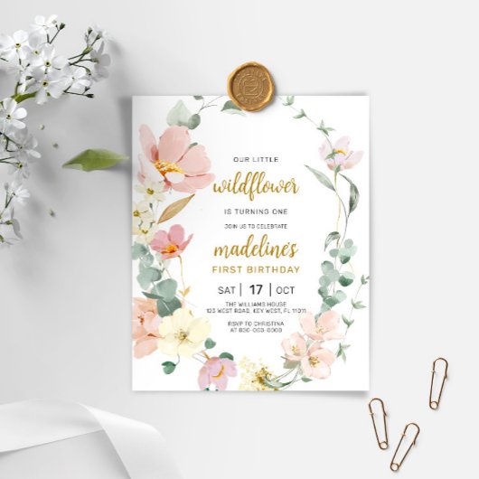 Papier Invitation pour le 1er anniversaire de Budget Wild