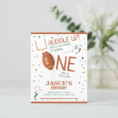 Papier Invitation pour le 1er anniversaire de Football po (Debout devant)