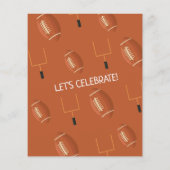 Papier Invitation pour le 1er anniversaire de Football po (Dos)