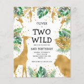 Papier Invitation pour le 2ème anniversaire de Budget Two (Devant)
