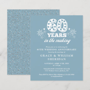 Papier Invitation pour le 60e anniversaire de budget en c