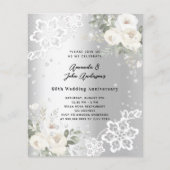 Papier Invitation pour le 60e anniversaire du mariage en  (Devant)