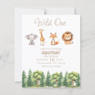 Papier Invitation pour le premier anniversaire de bébé