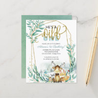 Invitation pour le premier anniversaire de "Budget