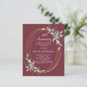 Papier Invitation pour les 10 ans de mariage en bordeaux (Debout devant)