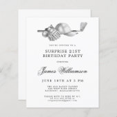 Papier Invitation pour les 21 ans de Surprise Golf au bud (Devant / Derrière)