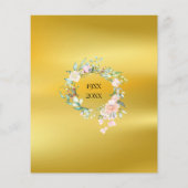 Papier Invitation pour les 50 ans de mariage Budget Flora (Dos)